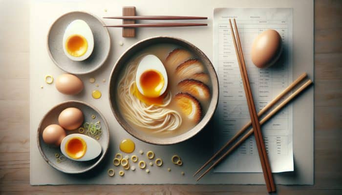 Top Ramen Recipes Beyond the Packet: A bowl of ramen with soft-boiled, poached, and fried eggs, enhancing texture and flavour.