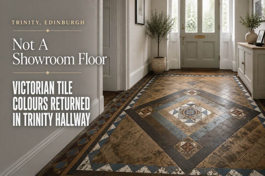 Victorian Tile Colours in the Elegant Trinity Hallway